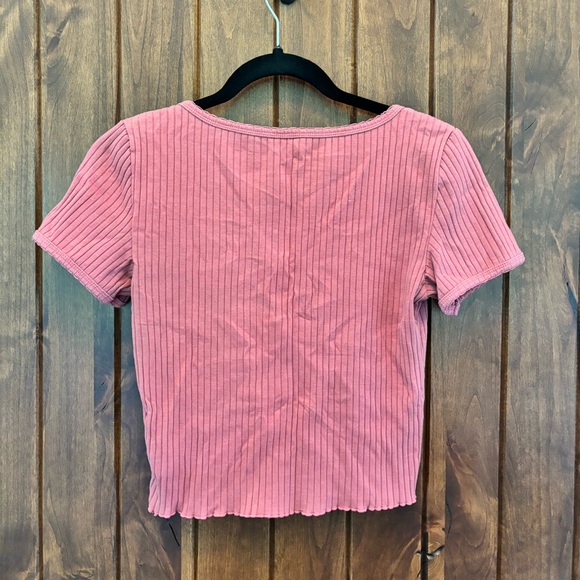 American Eagle Outfitters Ribbed Crop Top - Picture 2 of 2